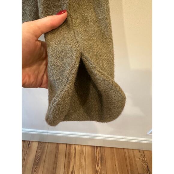 Vintage 90s Ralph Lauren Wool Green Gray Fitted Button Front Blazer Small - Picture 6 of 12